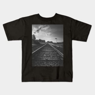 Sunrise Reflections: Finding Direction Along Life's Tracks V4 Kids T-Shirt